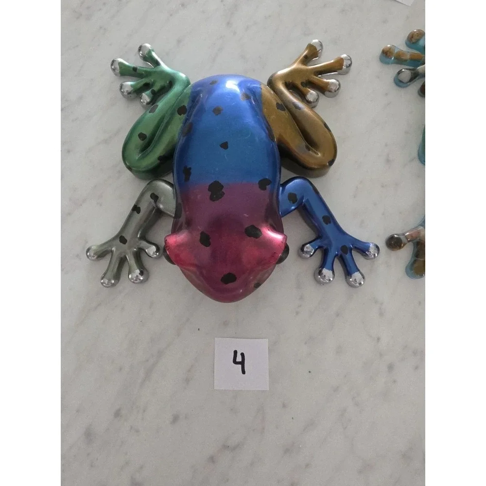 Large Handmade Resin Decorative Frog